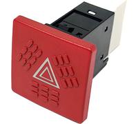 INTERRUTTORE LUCI EMERGENZA 9PIN QUATTRO FRECCE COMPATIBILE CON IVECO EUROCARGO EUROTECH EUROSTAR EUROTRAKKER 4 FRECCE GENERICO ROSSO INTERRUTTORE D'EMERGENZA MANUALE