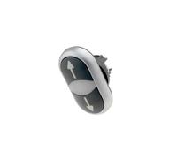 Interruttore M22-DDL-S-X7/X7: doppia asta.Pos: 1 22 mm nero IP66 pulsante: pi...