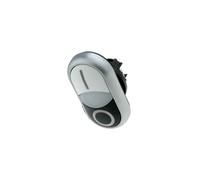 Interruttore M22-DDL-WS-X1/X0: doppia asta. Pos: 1 22 mm bianco-nero IP66 Pos...