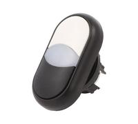 Interruttore M22S-DDL-WS: doppia asta 22 mm. Pos: 1 bianco/nero IP66 piatto E...
