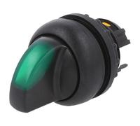 Interruttore M22S-WLK3-G: asta girevole. Pos: 1 22 mm verde Bel: M22-FLED, M2...