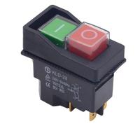 Interruttore Magnetico On-Off | 4 Pin AC 250V 16A Dispositivo Elettromagnetico | Pulsante Di Sicurezza Per Macchine Utensili - Per Fresatrici Trapani Smerigliatrici Macchine Da Taglio Gru Seghe Da Ban