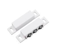 Interruttore magnetico per porta magnetica, sensore di contatto magnetico, normalmente aperto/chiuso NC NO allarme porta finestra sicurezza (bianco)