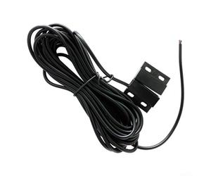 Interruttore magnetico per porta sensore normalmente chiuso cablato per garage contatto di sicurezza in metallo 5 m tapparella cancello in ferro nero facile installazione (senza connettore)
