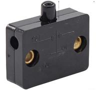 Interruttore magnetico Reed per controllo della luce della porta dell'armadio, senza sensore di allarme, filo da 30 cm, IP44, impermeabile per sistema di sicurezza dell'armadio, nero (nero)