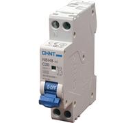 INTERRUTTORE MAGNETOTERMICO 1 POLO + NEUTRO, 4,5 kA 6 A MODELLO NBH8-40 CHINT