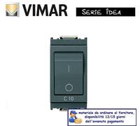 INTERRUTTORE MAGNETOTERMICO 10A VIMAR IDEA GRIGIO 16505.10.