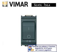 INTERRUTTORE MAGNETOTERMICO 16A VIMAR IDEA GRIGIO 16505.16.
