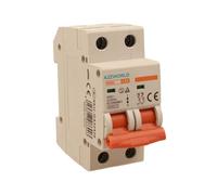 Interruttore Magnetotermico 20A C20, Bipolare 2P, Curva C 6kA, 2 Moduli DIN 220V AC, Certificato IEC60898-1, Serie SB6L