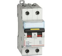 Interruttore magnetotermico 2P curva C 10A 16kA - BTI FT82C10