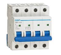 INTERRUTTORE MAGNETOTERMICO 4P 6 A 10kA CURVA C CHINT NB1-63H 179919