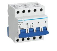 Interruttore Magnetotermico 4P 6Ka Curva C Chint Serie Nb1-63 Da Quadro Din - CONFEZIONE: 1 pz., Ampere : 16 Ampere