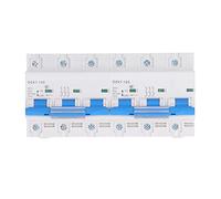 Interruttore Magnetotermico 6P 80A AC 400V, Conversione Manuale con Protezione Perdite - Alta Capacità 10KA, Installazione Facile, Sicurezza Affidabile per Edifici e Industrie (80A)