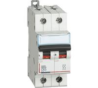 Interruttore Magnetotermico Btdin60 2P Curva C- In 63A ( Bticino Cod. Fn82C63 )