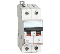 Interruttore magnetotermico Bticino 2P 10A 10kA tipo C 2 moduli FH82C10
