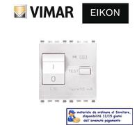 INTERRUTTORE MAGNETOTERMICO C10 2 MODULI VIMAR EIKON BIANCO 20411.10.B.