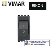 INTERRUTTORE MAGNETOTERMICO C6 VIMAR EIKON GRIGIO 20405.06