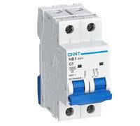 Interruttore Magnetotermico Chint NB1-63H 2P 6A 10kA C 2 Moduli 179835
