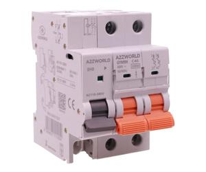 Interruttore Magnetotermico Con Bobina di Sgancio A Lancio di Corrente 220V, 2P 40A C40, MCB Curva C 10kA, 3 Moduli DIN, Serie Professionale GYM9H