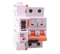 Interruttore Magnetotermico Con Riarmo Automatico, 2P 25A C25, MCB Curva C 10kA, 3 Moduli DIN 400V, Serie Professionale GYM9H, 3 Tentativi (10s/60s/300s)
