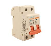 Interruttore Magnetotermico Curva D 16A D16, Bipolare 2P 10kA, 2 Moduli DIN 220V AC, Certificato IEC60898-1, Serie Professionale PB8H