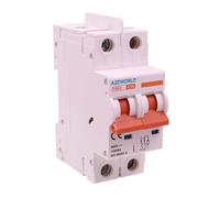 Interruttore Magnetotermico DC 16A, MCB DC 2P 500V 10kA, Senza Polarità, con Separatore tra Poli, 2 Moduli IP20, per Fotovoltaico Batterie e Impianti in Corrente Continua, Modello P8BZ