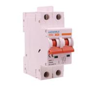 Interruttore Magnetotermico DC 40A, MCB DC 2P 500V 10kA, Senza Polarità, con Separatore tra Poli, 2 Moduli IP20, per Fotovoltaico Batterie e Impianti in Corrente Continua, Modello P8BZ