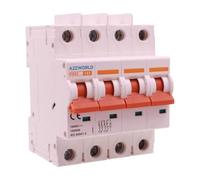 Interruttore Magnetotermico DC 63A, MCB DC 4P 1000V 10kA, Senza Polarità, con Separatore tra Poli, 4 Moduli IP20, per Fotovoltaico Batterie e Impianti in Corrente Continua, Modello P8BZ