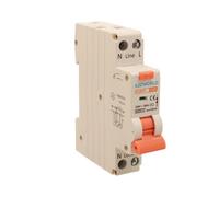 Interruttore Magnetotermico Differenziale 10A C10, Tipo AC Curva C, 1P+N 6kA 30mA 220V, RCBO Slim, Occupa Solo 1 Modulo DIN