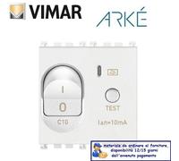 Interruttore MT differenziale 1P+N C10 10mA vimar arkè bianco 19411.10.B