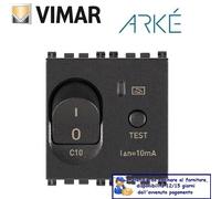 INTERRUTTORE MAGNETOTERMICO DIFFERENZIALE 10A VIMAR ARKE 19411.10 GRIGIO.