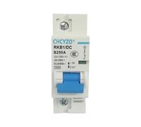 Interruttore Magnetotermico Differenziale, 1P 2P 12V 24V DC Interruttore 36V 48V 60V 72V 96V 120V Celle Solari Batteria 80A 100A 125A 150A 200A 250A(100A)