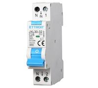 ETTROIT interruttore Magnetotermico Differenziale 1P+N 25A 30mA 220V-6KA 1m JX25