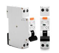 Interruttore Magnetotermico Differenziale 30mA Interruttore RCBO FI/LS 16A con Protezione da Sovracorrente B16 1P+N 16A 240V 6kA Interruttore Differenziale Tipo A, 18mm Compatto, Curva B DIN