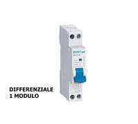 Interruttore magnetotermico differenziale Chint 1P+N 10A 30ma 6ka AC 1 MODULO