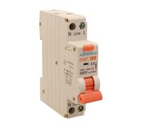Interruttore Magnetotermico Differenziale Compatto 25A C25, Tipo AC Curva C 1P+N 30mA 0,03A 6kA, Salvavita Slim Da 1 Modulo DIN, 2 Poli 220V