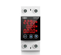 Interruttore Magnetotermico Differenziale Display Dello Schermo 6. 3a 3in1.Touch Din Rail Road Regolabile Tensione Protezione Dispositivo Protettivo Relè KWH Misuratore Energia