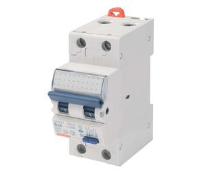 Interruttore magnetotermico differenziale Gewiss 1P+N C16 4,5KA AC/0,03 2M Greige-grigio