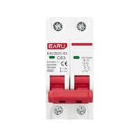 Interruttore Magnetotermico Differenziale Interruttore di protezione da sovraccarico solare MCB 2P DC 1000V Mini interruttore automatico 6A 10A 16A 20A 25A 32A 40A 50A 63A DC1000V Fotovoltaico PV(32A)
