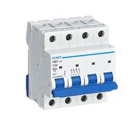 CHINT 180394 Interruttore magnetotermico 4P 16A 6kA Curva C NB1-63/C16-4P-6