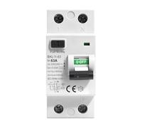 Interruttore Magnetotermico Differenziale Tipo A Interruttore Differenziale 63A 2P AC230V Corrente Residua Nominale 30mA per Edifici industriali, Commerciali e Residenziali