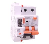 Interruttore Magnetotermico Differenziale Tipo B WIFI Riarmo Automatico C32A, RCBO Curva C 30mA 0.03A, APP Tuya Smart Life, 1P+N 6kA, 3 Moduli DIN, Controllo Remote e Manuale