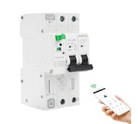 Interruttore magnetotermico differenziale wifi Salvavita 63A 2P 30ma tuya/Smart Life APP Recovery Reclosing Protezione dalle perdite richiudibile Protezione dalle perdite per sottotensione.