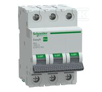 EZ9F27363 Interruttore di sovracorrente 230/400VAC Nomina: 63A Polo: 3 Caratt...