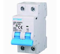 Interruttore Magnetotermico Fotovoltaico 2P DC 500V 40A 6kA Occupa 2 Moduli