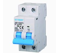 Interruttore Magnetotermico Fotovoltaico 2P DC 500V 63A 6kA Occupa 2 Moduli