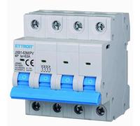 Interruttore Magnetotermico Fotovoltaico, 4P DC 1000V 6KA, Occupa 4 Moduli DIN, MCB DC 4P C63 63A