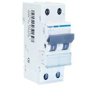 Interruttore magnetotermico Hager 1P+N 20A 4,5KA C 2 moduli MYN520