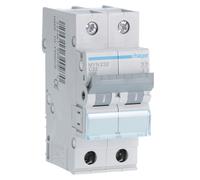 INTERRUTTORE MAGNETOTERMICO 2 POLI 32A 4.5KA C 2 MODULI 5SQ12 - HAGER MYN232