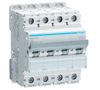 Interruttore magnetotermico Hager 4P 40A 10KA C 4 moduli NCN440A